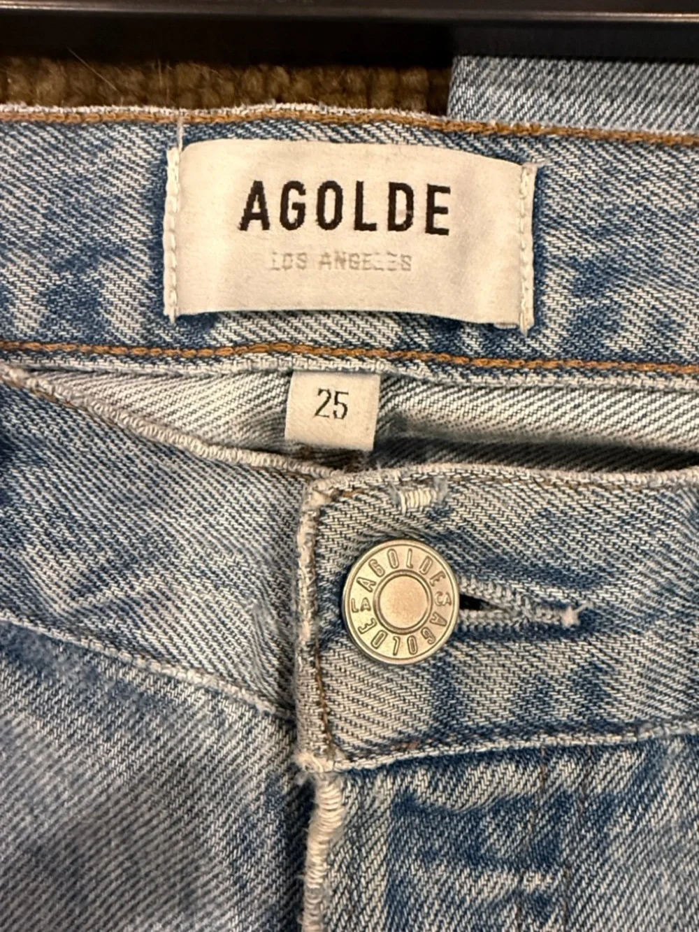 Agolde Lana Mid Rise Straight Jeans - Picture 4 of 7